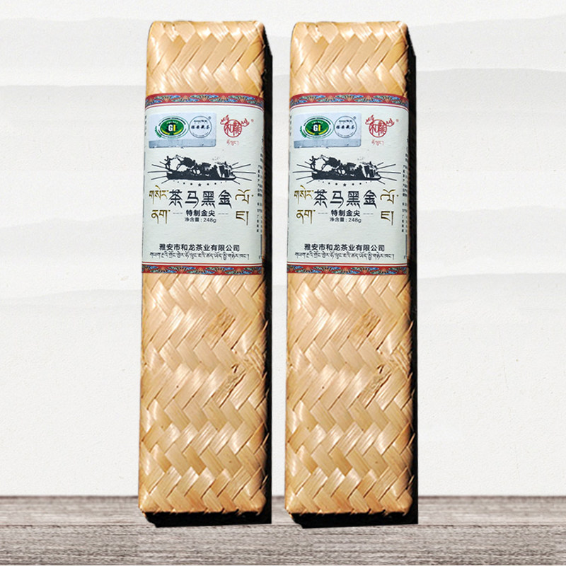 茶马黑金金藏雅安茶黑和龙茶厂竹条传统工艺其它黑茶