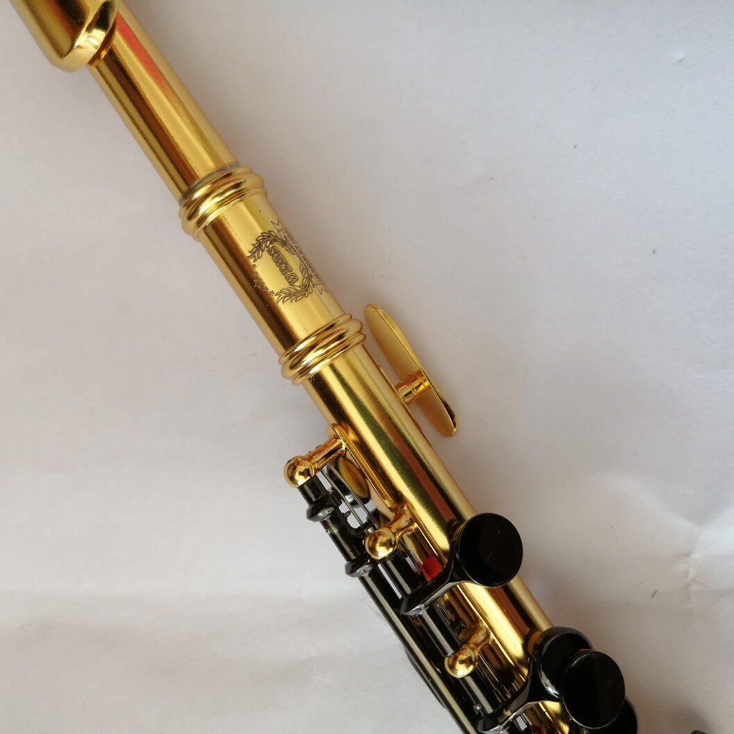 西洋铜管金身短笛乐器身镍键镀彩色笛子出口美国短笛