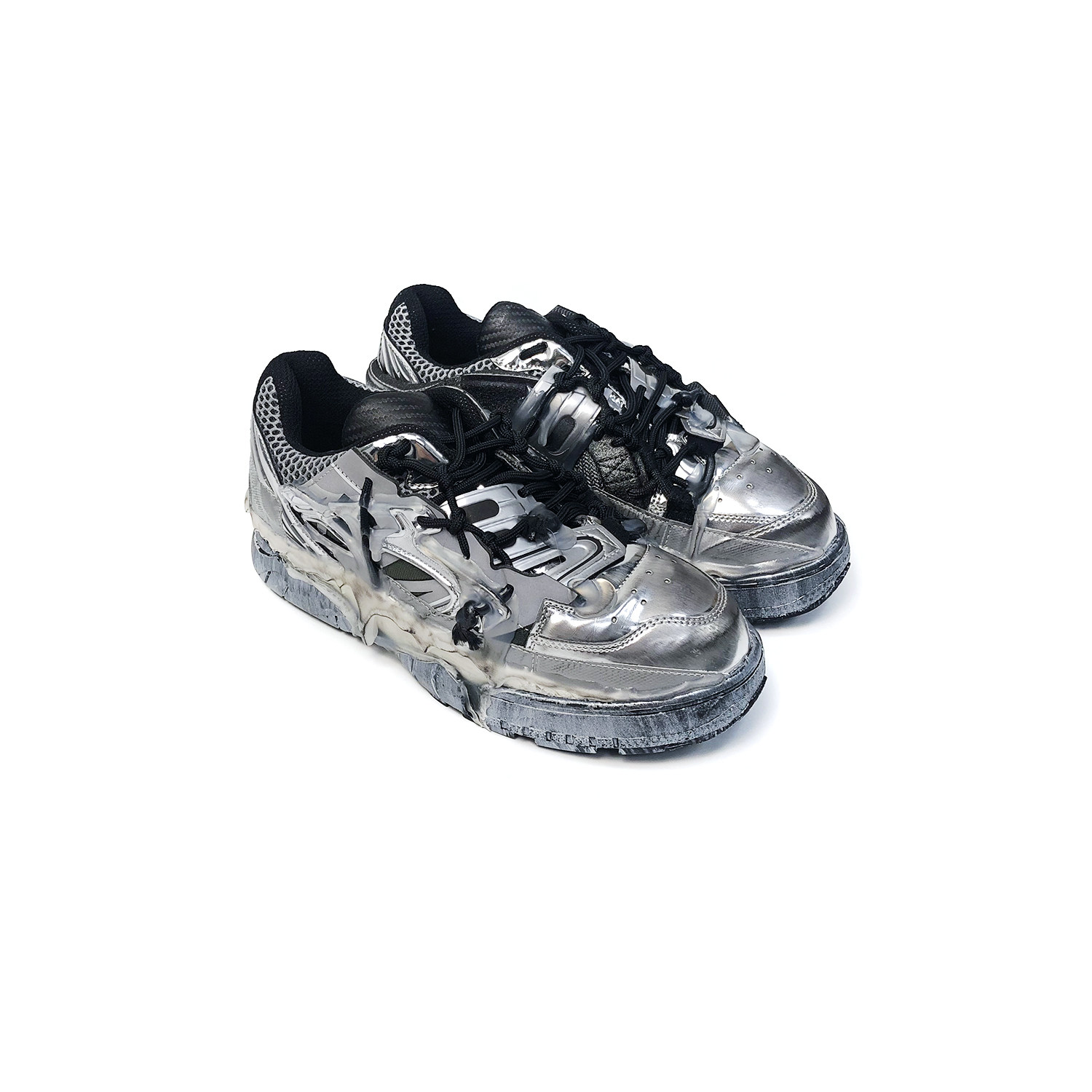 maisonmargiela3m反光银色溶解单鞋