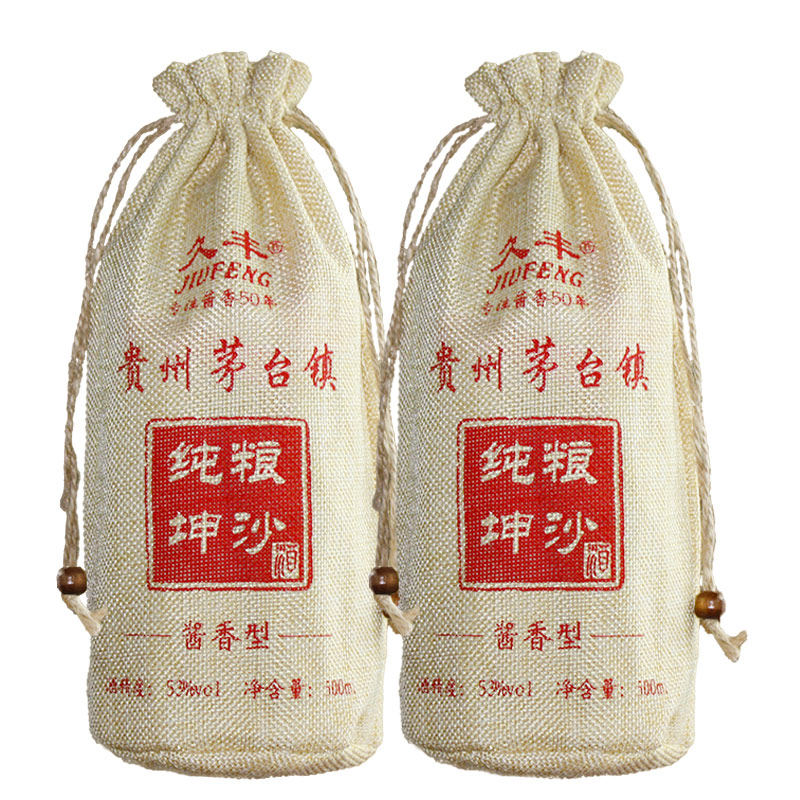白酒久丰坤沙高粱整箱袋装布袋装贵州高度粮食白酒