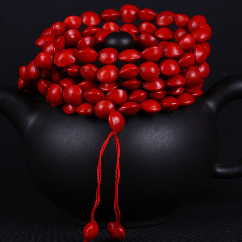 时尚相思豆手工红菩提手串手108颗手链菩提毛衣手链