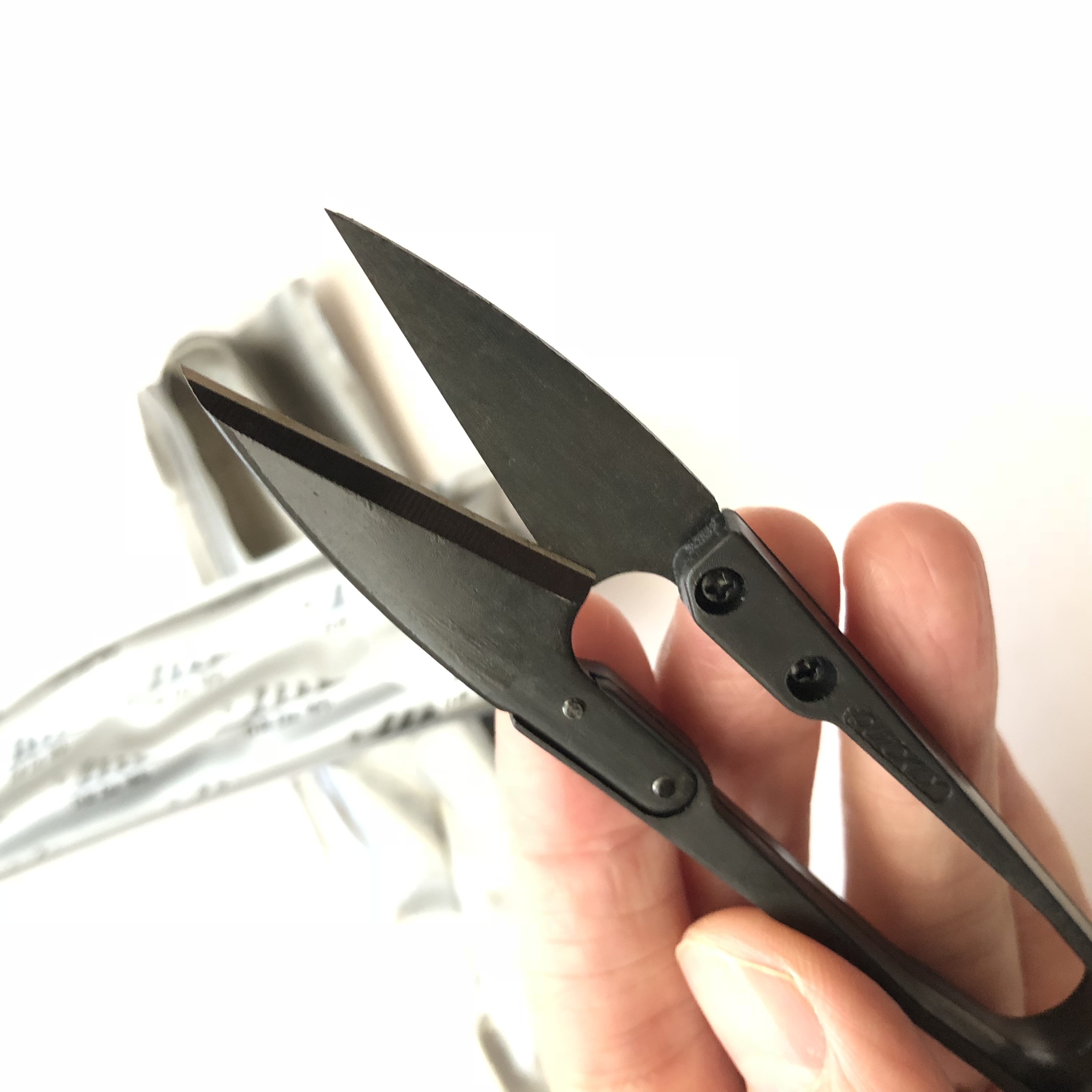 工喜手工黑色快可利纱剪家用十字绣缝纫线头高品质剪刀