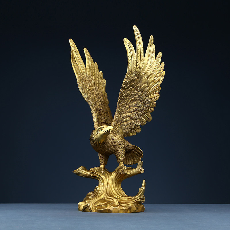 摆件铜欣祥大号纯铜老鹰家居家居装饰装饰品大鹏展翅摆件