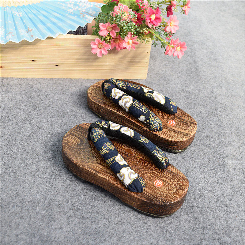 儿童和服浴衣木屐烧桐男童女童日式cosplay拖鞋室内家居拖鞋