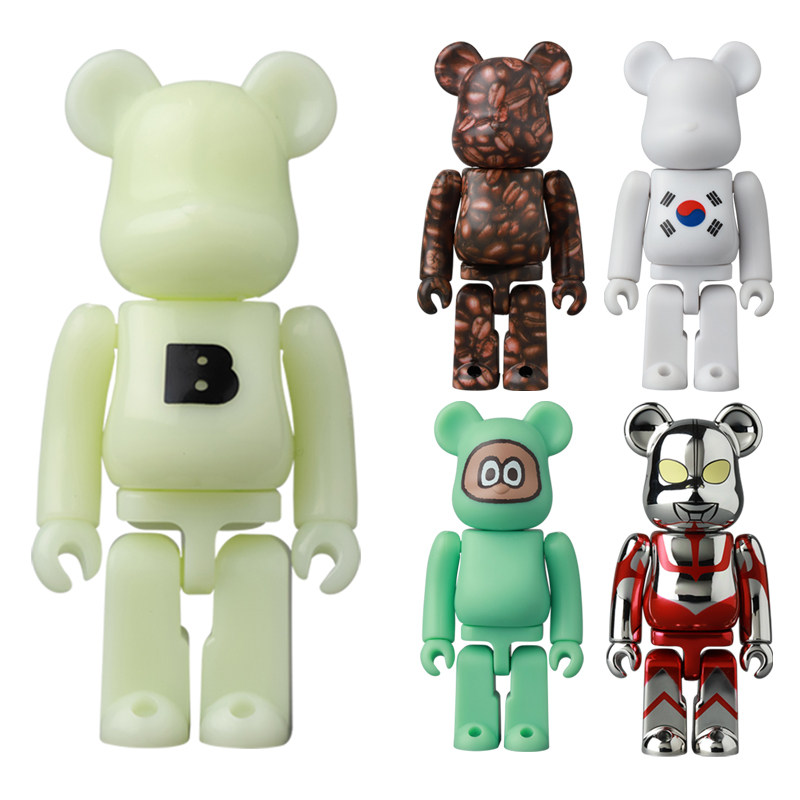 国现正品积木熊44代盲盒100�arbrickseries全新隐藏潮玩盲盒
