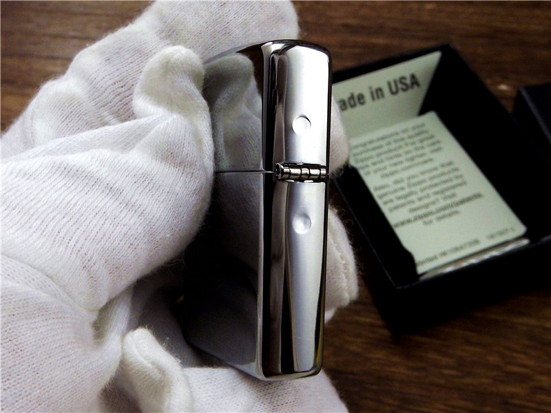 zippo打火机正品全新14年水晶贴章高冠皇冠原装zippo