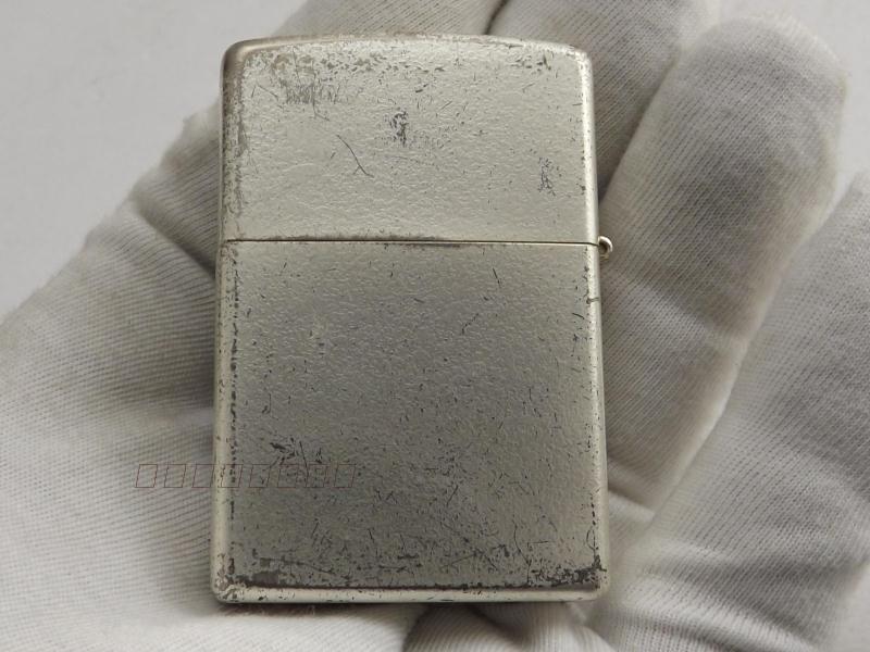 13年特殊工艺斑驳镀银雪花二手正品zippo原装进口zippo