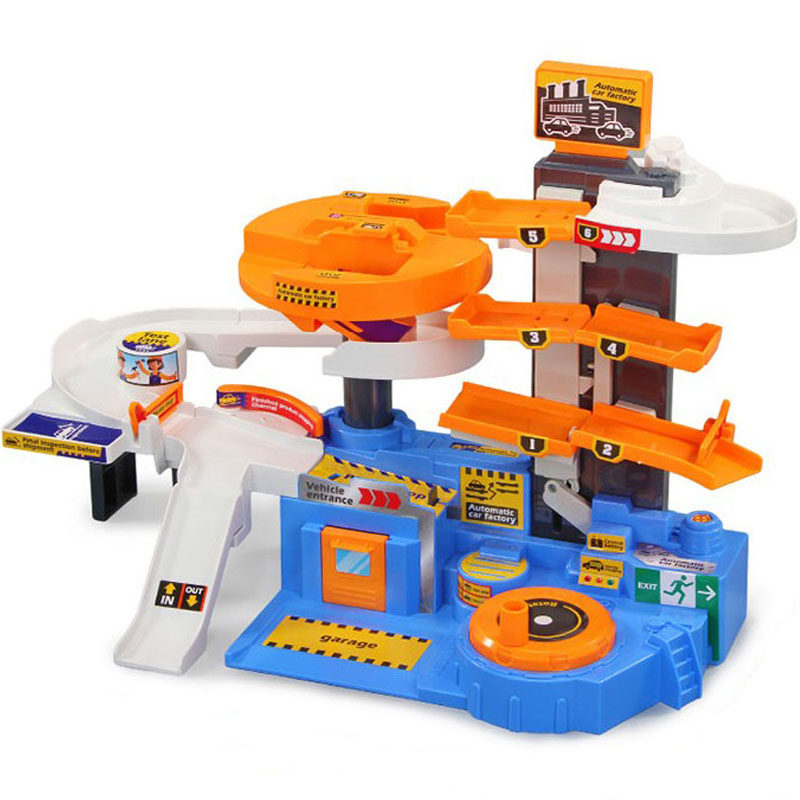 立体手提包停车场电梯玩具模型儿童升降6岁闯关惯性