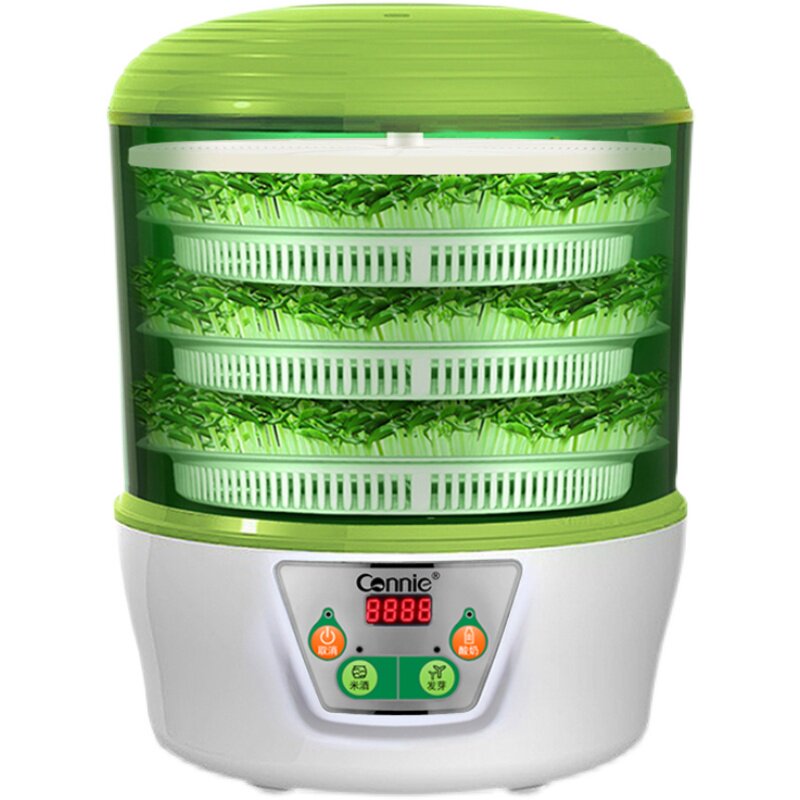 豆芽机家用全自动大容量三层智能发豆牙盆自制小型蔬菜机