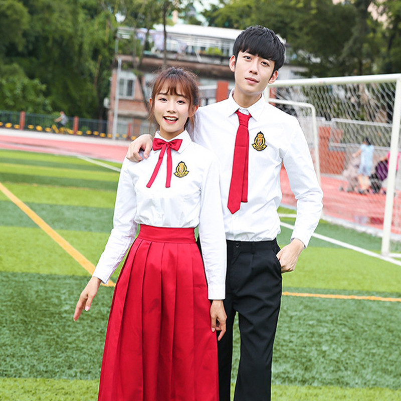 班服套装学生长袖衬衫校服大学生英伦风jk水手学生校服