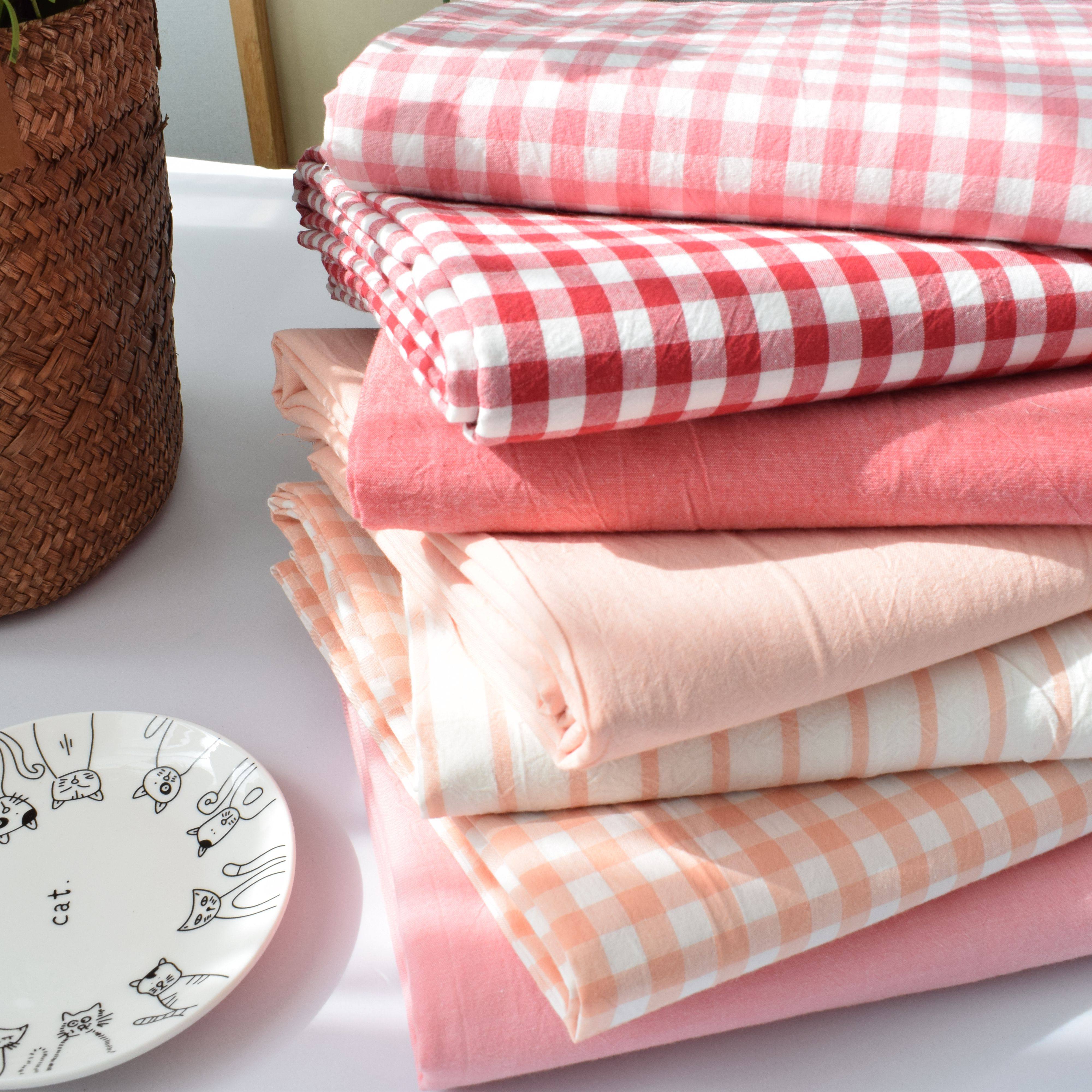 全棉床单单件宿舍1.5m2.0m1.8m床双人单人水洗棉格子床笠被单纯棉