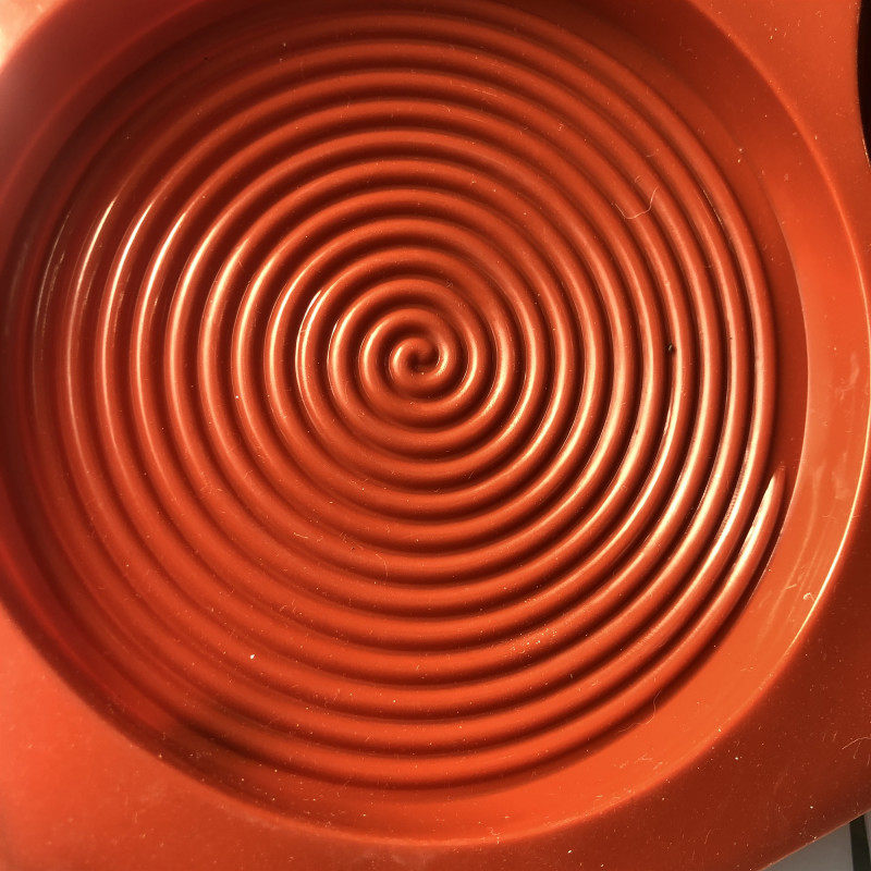 蚊香模具2连硅胶慕斯蛋糕装饰圆盘烘焙模具