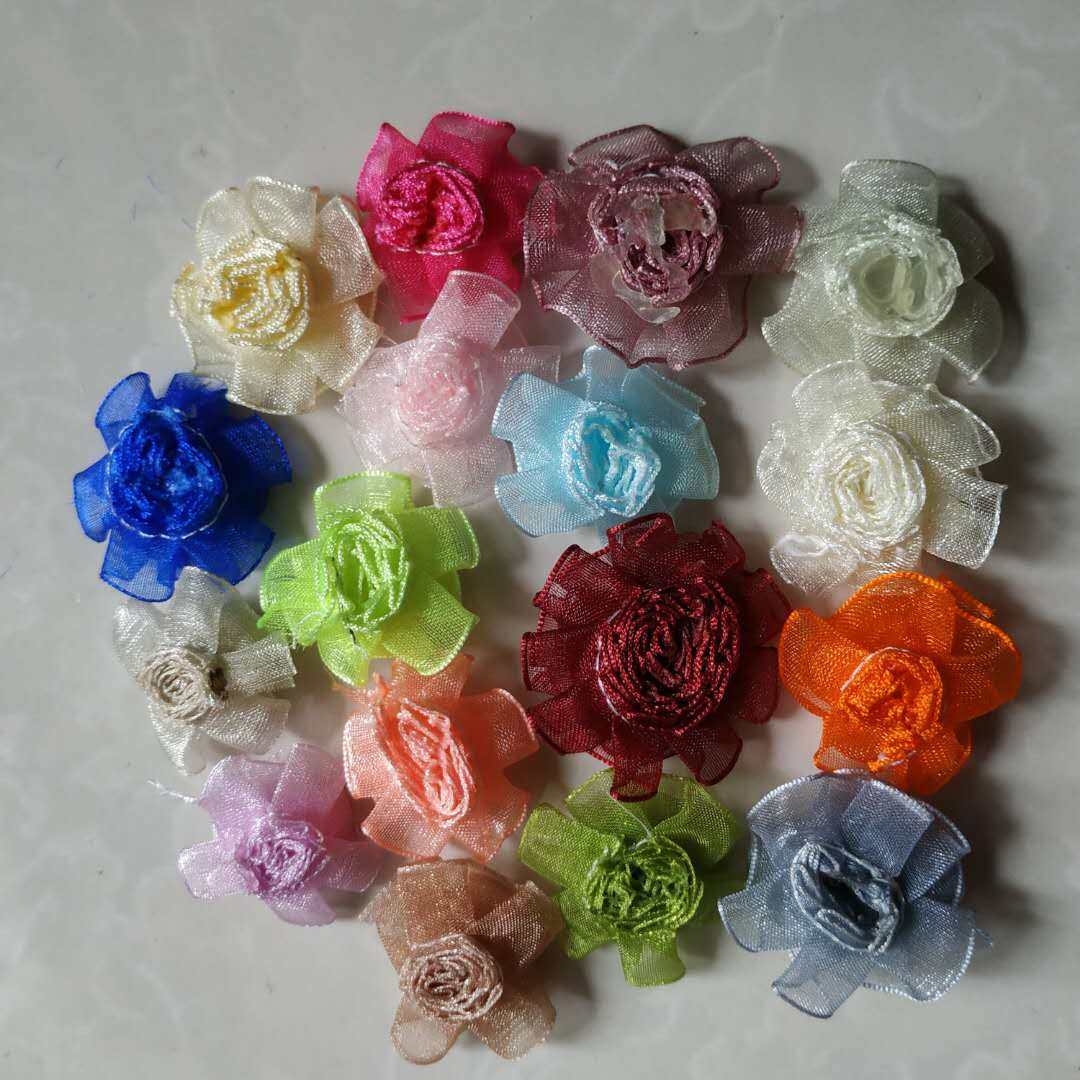 手工花朵06131小花纱花diy头饰材料2元10个仿真花