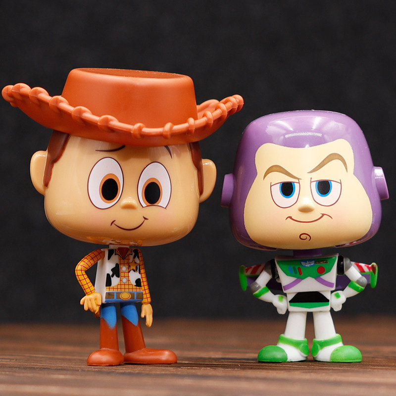 玩具总动员胡迪巴斯光年翠丝手办公仔桌面摆件动漫模型儿童节礼物