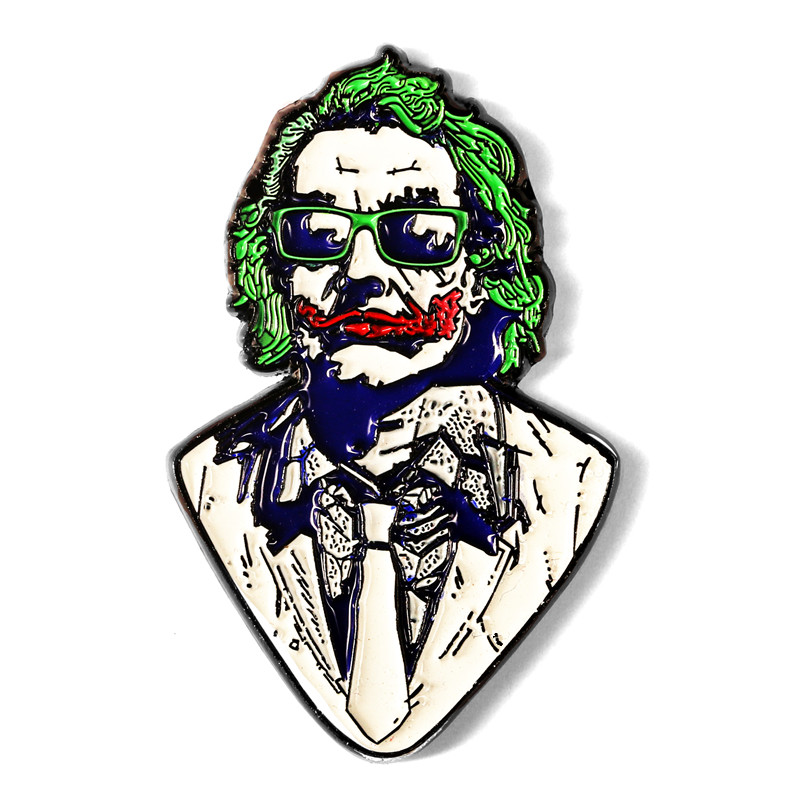 tminc原创dc小丑胸针扣joker胸章小丑希斯莱杰徽章ins高档别针