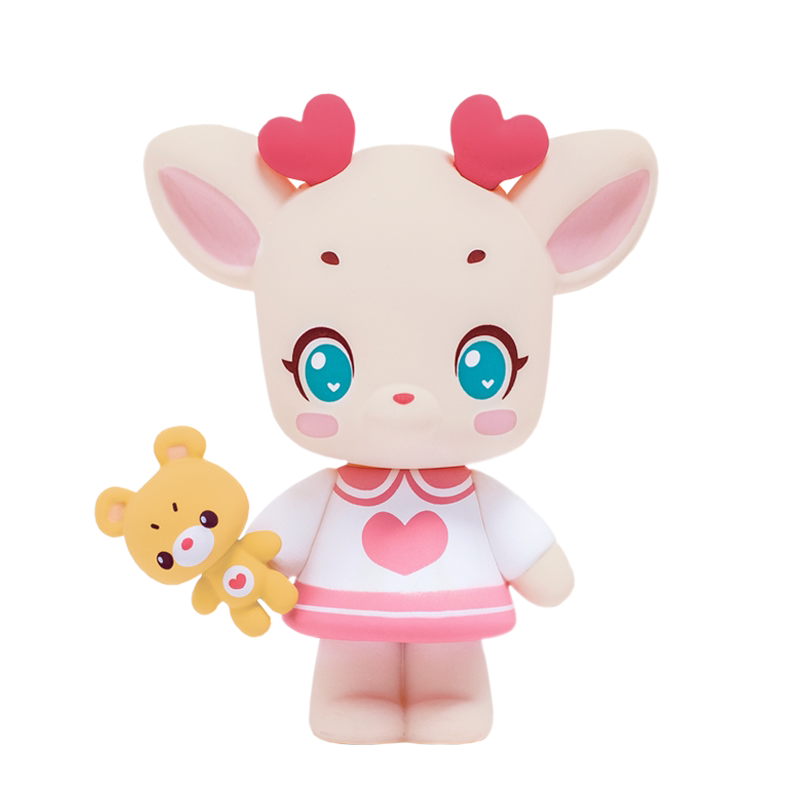 小鹿杏仁儿盲盒梦想职业公仔潮玩手办汽车摆件潮玩盲盒