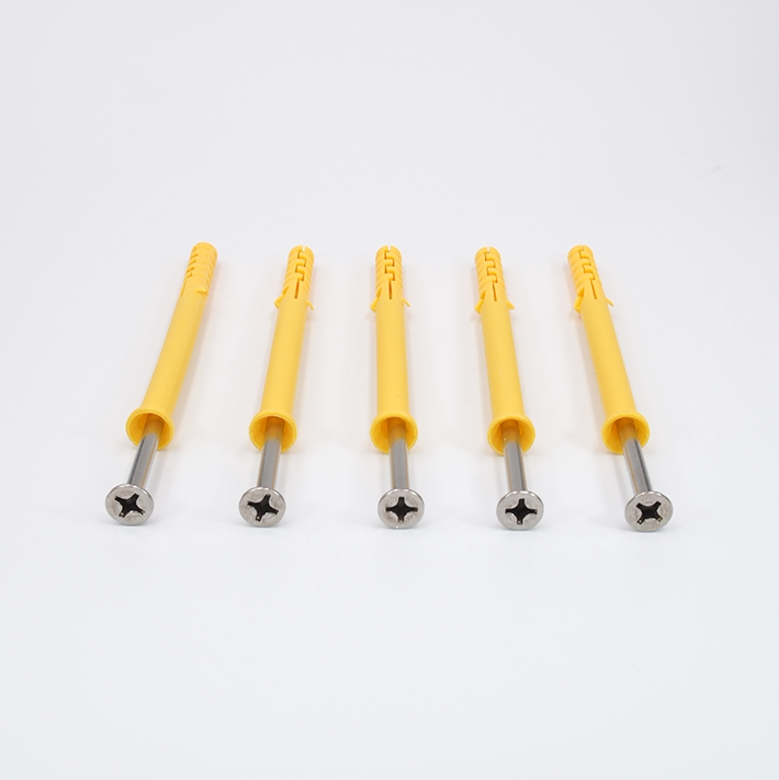 不锈钢膨胀螺丝小黄黄鱼塑料管胶塞加长自攻螺钉膨胀螺栓