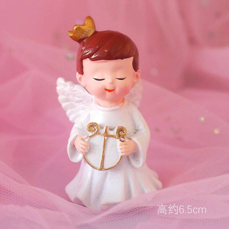 蛋糕许愿天使宝贝欧式摆件男女宝宝周岁生日派对节日装扮用品