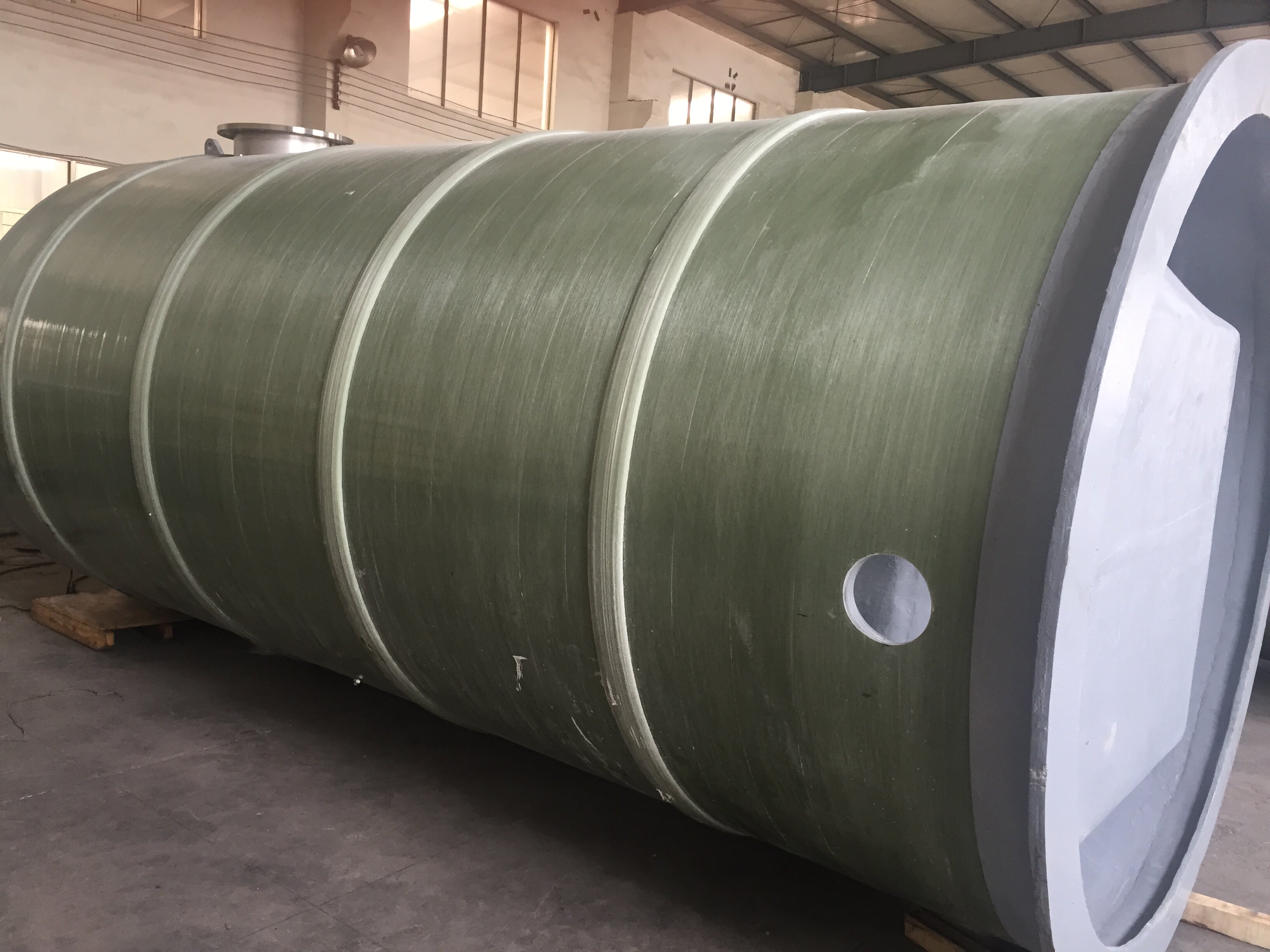 泵站玻璃钢一体化污水提升直径25m高度8米污水处理水泵