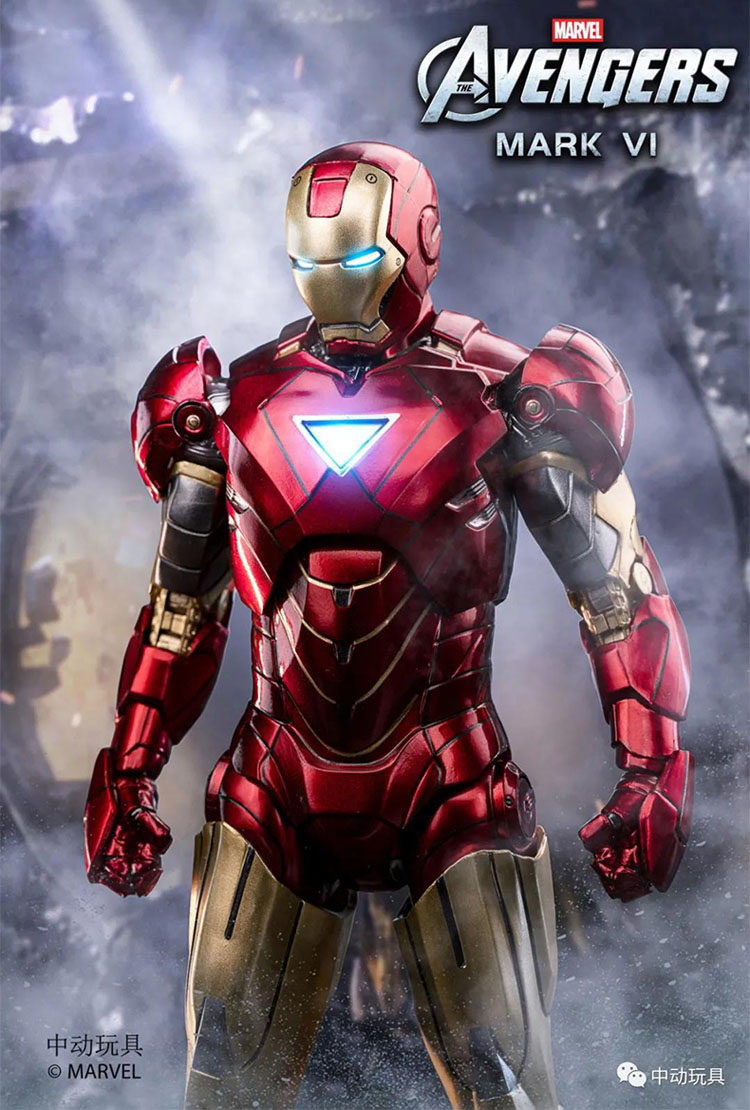 中动mk6钢铁侠手办漫威复仇者联盟可动人偶玩具手办