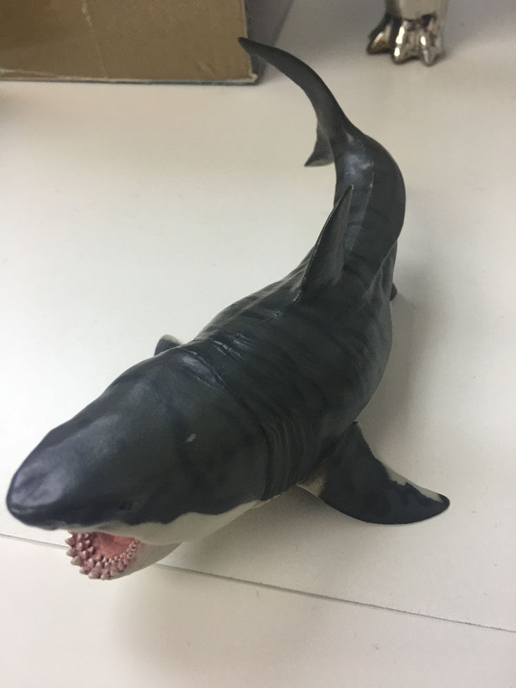 pnso恐龙大王巨齿巴顿鲨鱼成长陪伴模型侏罗纪仿真