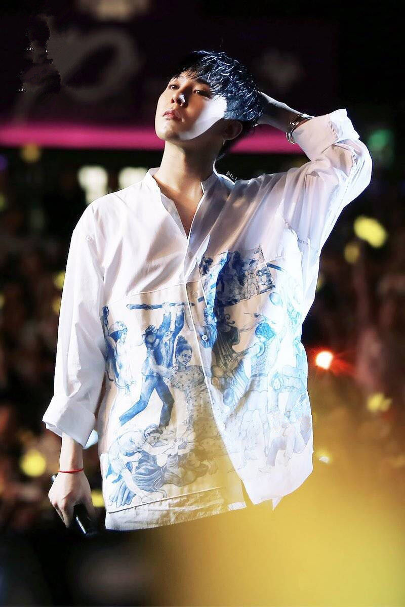 bigbang演唱会gd权志龙同款衬衫休闲长袖宽松民族风衬衫