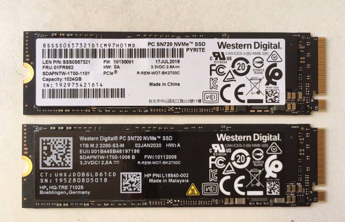 西数sn7201tnvmem.2固态硬盘wd黑盘m.2固态硬盘
