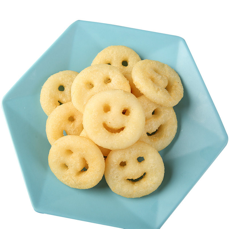 笑脸薯饼冷冻开心脆土豆饼薯条油炸薯脸半成品薯类制品