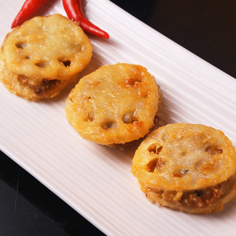 藕夹半成品香脆藕盒油炸猪肉肉馅藕饼香酥藕合半成品肉类