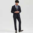 High Grade Wool Navy Slim Fit Business Dress Wool Suit Suit Two-piece Suit Suitable For Work High Grade Wool Navy Slim Fit Business Dress Wool Suit Suit Two-piece Suit Suitable For Work