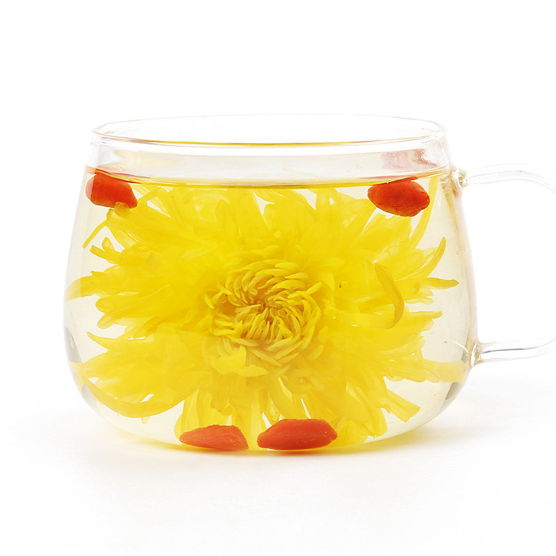 金丝皇菊一朵一杯泡特级大朵去火黄菊花茶胎菊枸杞茶罐装花茶茶叶