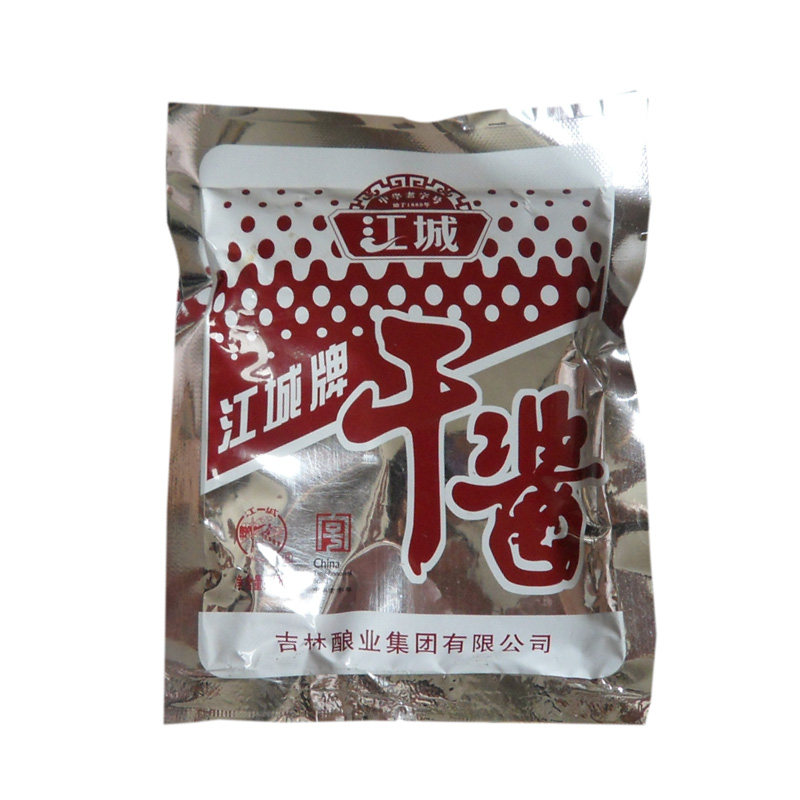 豆酱东北吉林市特产江城牌干豆瓣大豆黄豆酱5袋豆瓣酱