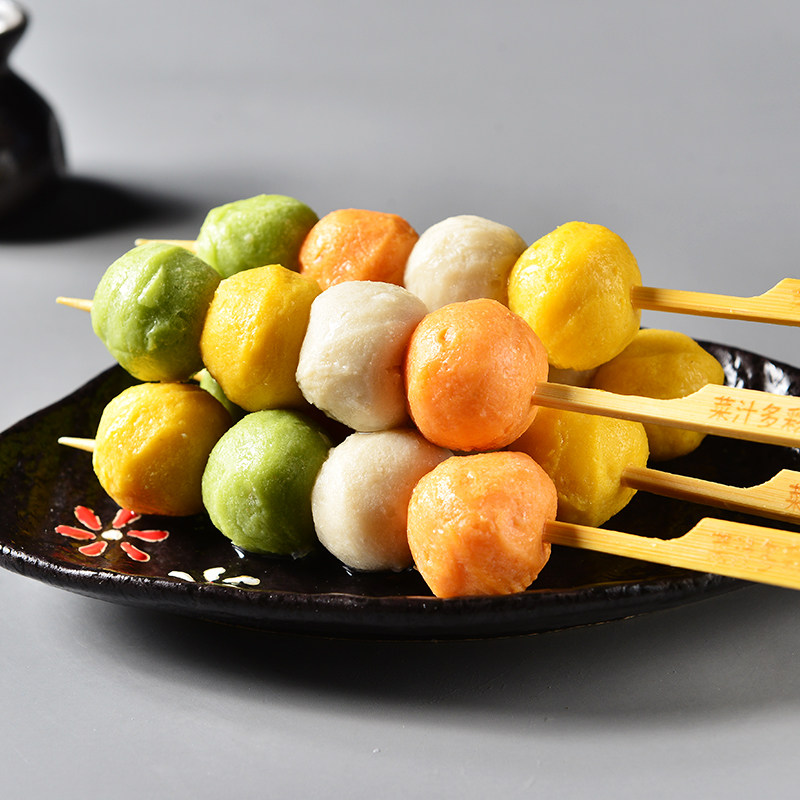 鑫谷谷盛菜汁多彩多彩鱼鱼丸480克10串连锁便利店鱼丸