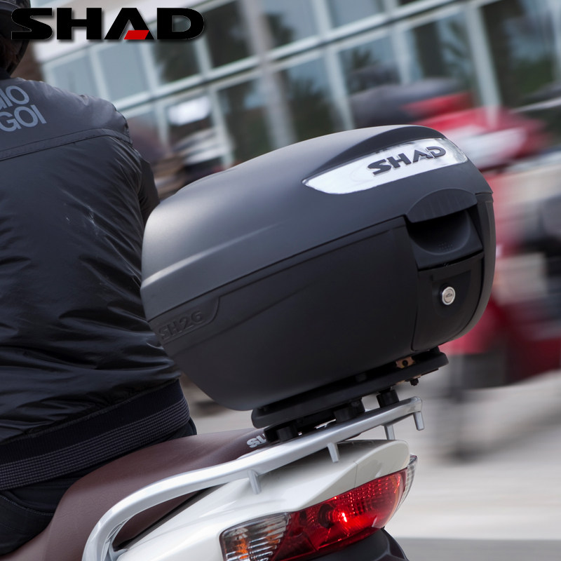 shad夏德摩托车后座包尾箱工具箱踏板电动车通用置物箱摩托车尾箱