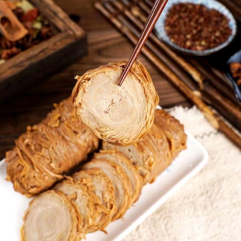 新鲜苦肠熟食即食小吃捆肠卷青岛特产500克苦肠卷猪肉类