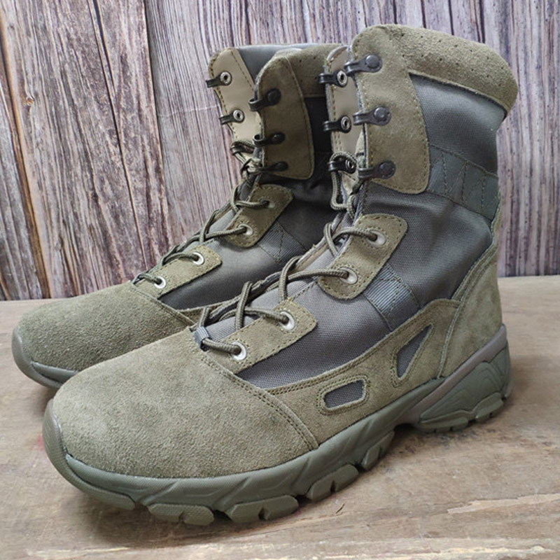 外贸原单真皮高帮户外靴轻便特种兵军迷男士登山沙漠靴丛林靴