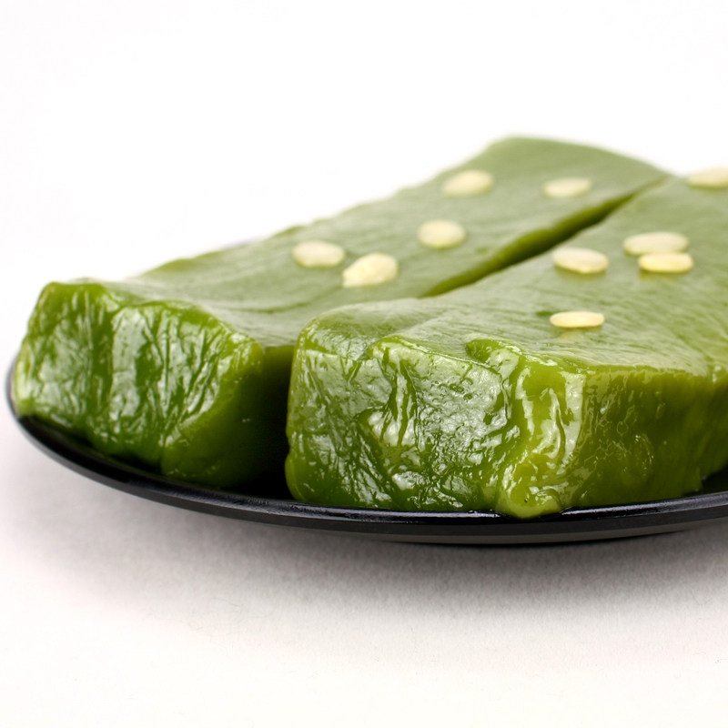 年糕艾青特产美食艾草传统糕点水磨手工软糯年糕