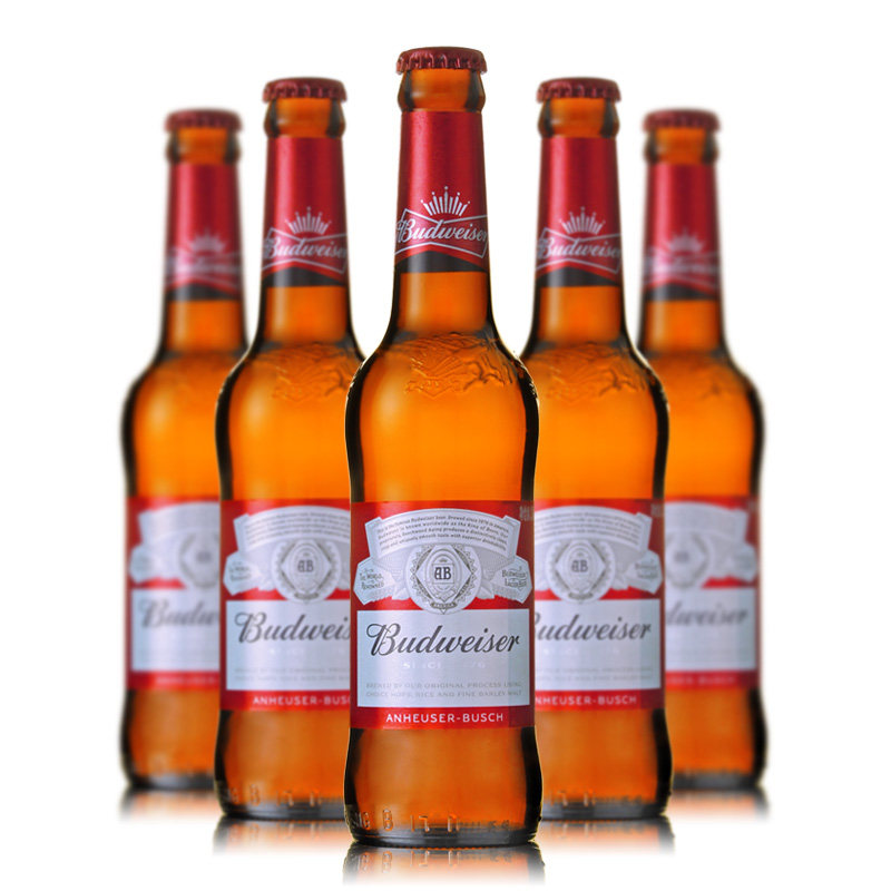 百威啤酒 小百威budweiser 老百威 330ml 24瓶 整箱 双宏洋酒