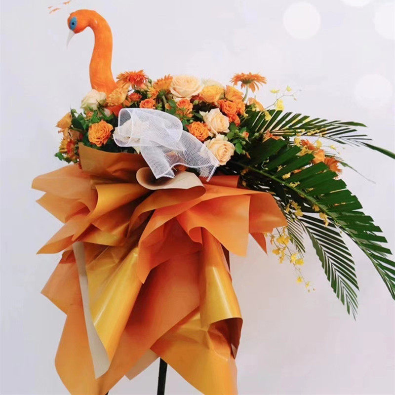 开张杭州杭州网网红孔雀开业花篮同城速递北京商务用花