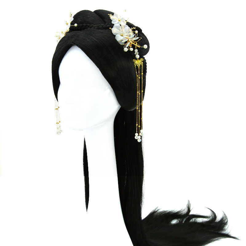 古风假发女整顶魏晋古装汉服头饰头套长直发发日常整顶假发