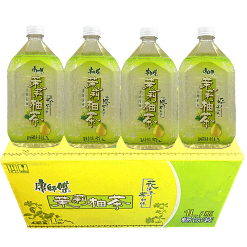 8月 康师傅饮料茉莉柚子茶1000mlx8瓶水果茶茉莉花茶 包邮 新品 - 爱
