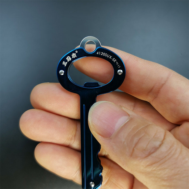 正品三刃木4113快递小刀开箱刀拆包裹钥匙袖珍多功能组合工具