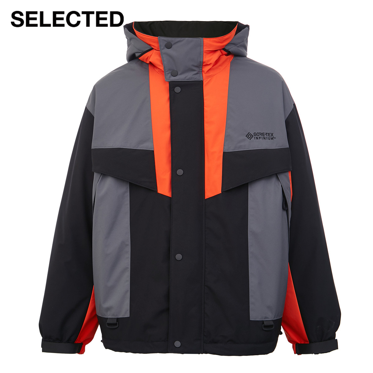 selected思莱德goretexinfinium宽松棉服外套420422018棉衣