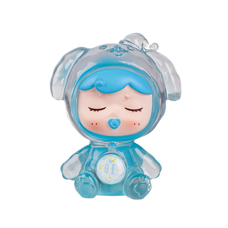 萌系幸运宝贝盲盒甜蜜列车公仔夜灯卡通可爱手办潮玩盲盒