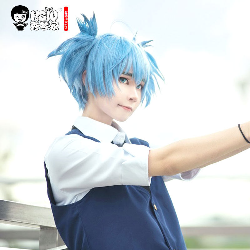 【秀琴家_潮田渚cosplay假发】《暗杀教室》小渚君动漫假毛造型款