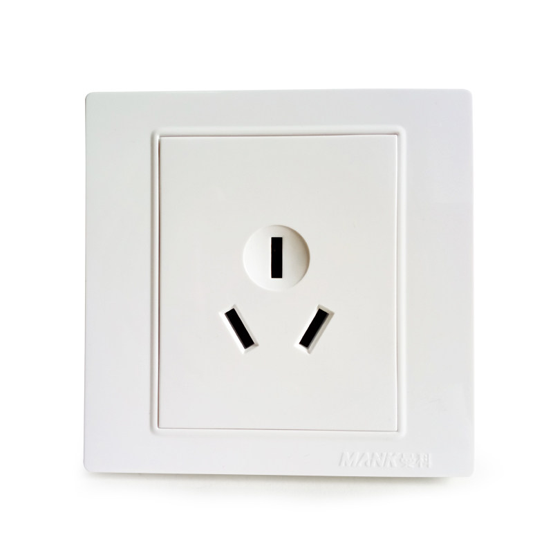 曼科j7000家用86型墙壁16a空调插座大功率三极三扁电源插座面板