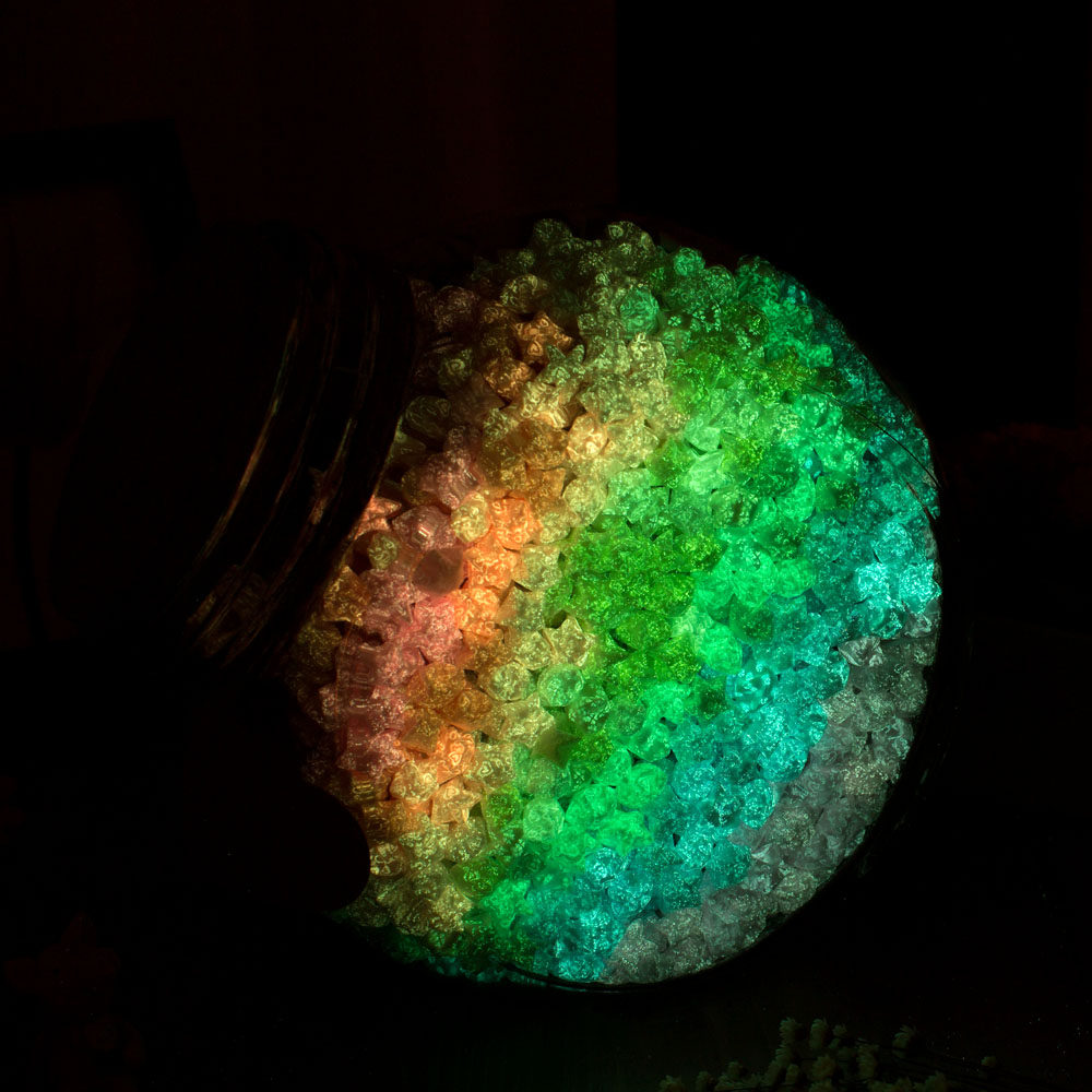 iloveyou夜光星星纸 折纸许愿瓶子叠幸运星儿童节礼物礼品