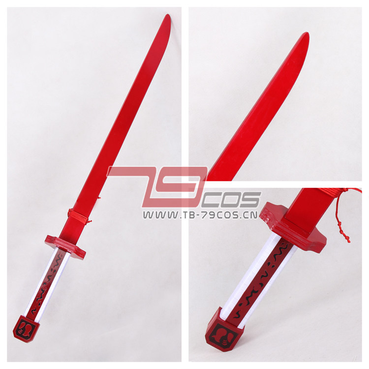 79cos推荐斩赤红之瞳赤瞳帝具村雨妖刀武器模型cosplay道具定做