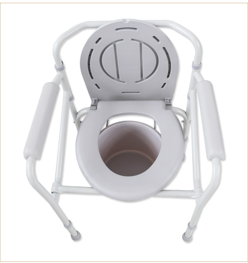 鱼跃坐便椅h023b可折叠老人坐便器家用移动大便椅老年坐厕马桶凳