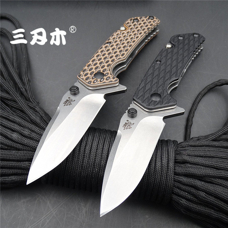 三刃木多功能折刀新版7056应急小刀破窗工具随车其他户外刀具